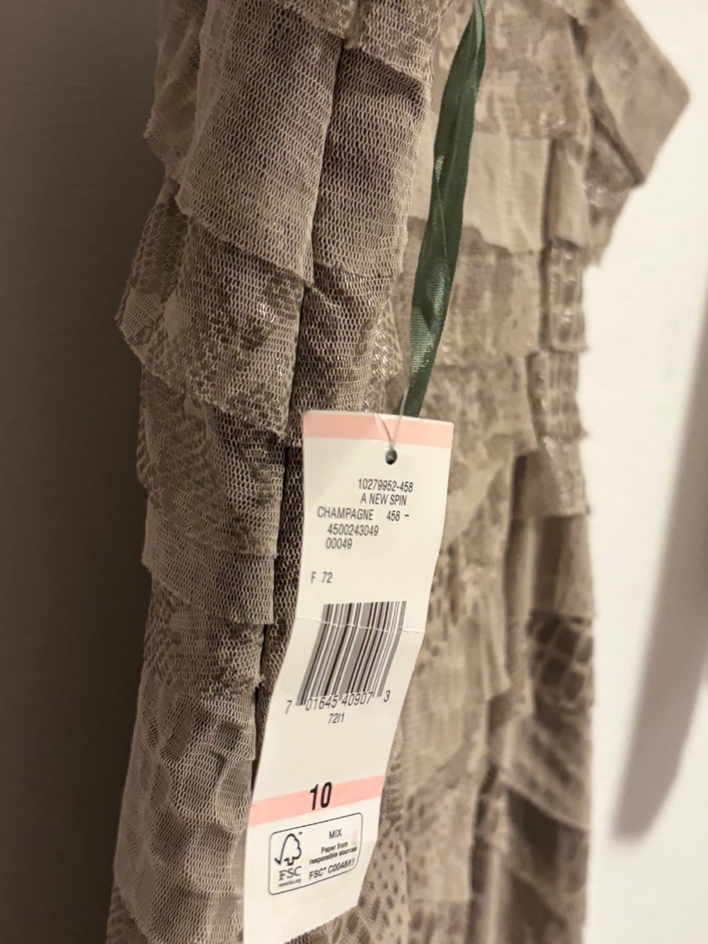 Nine West Ruffled sleeveless Dress - Picture 3 of 7